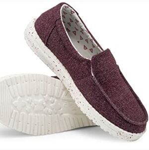 Hey Dude Burgundy Misty Slip-On Loafer Size 9